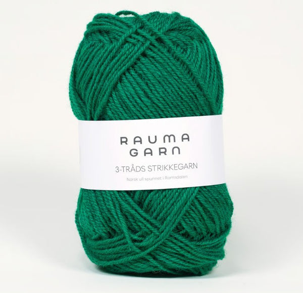 Rauma - 3-tråds strikkegarn - 3,5 mm