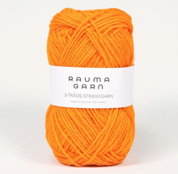 Rauma - 3-tråds strikkegarn - 3,5 mm