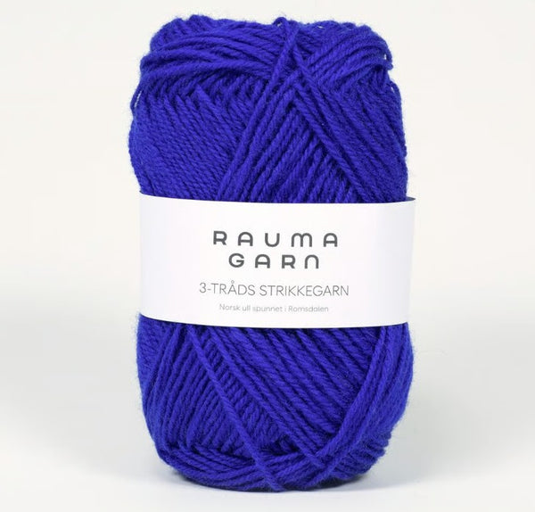 Rauma - 3-tråds strikkegarn - 3,5 mm