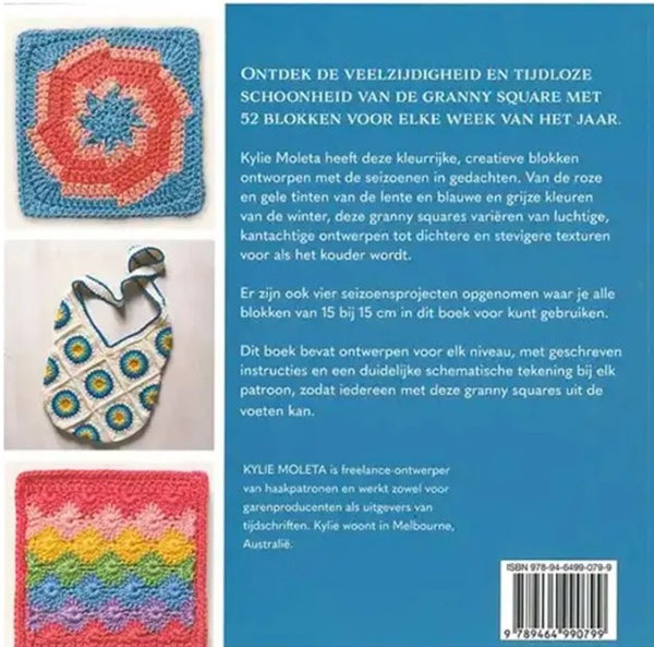 Haakboek - Granny squares haken - Kylie Moleta