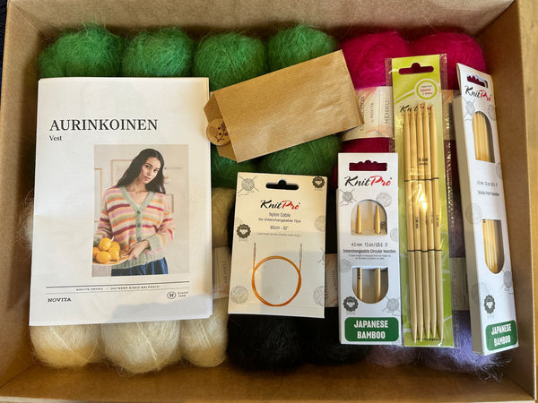 DIY-pakket -BREIEN- Aurinkoinen Vest (NL patroon)
