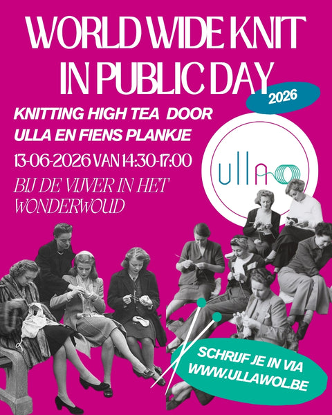 World Wide Knit in Public Day- Knitting High Tea in het Wonderwoud - 13-06-'26 | 14:30 - 17:00