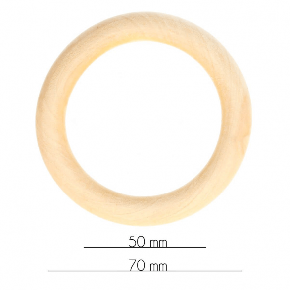 Houten ring - naturel