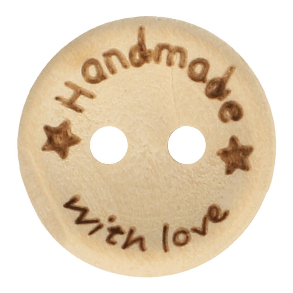 Knoop - Hout - Handmade with love- 15 mm