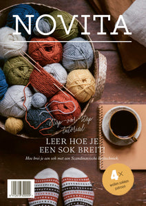 Breiboek - Novita Leaflet - Leer hoe je een sok breit - NL